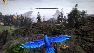 Risen 3 Titan Lords - Parrot Flight / Glide Gameplay Sequence To Demon Hunter's Citadel PC
