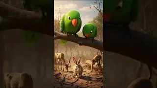🦜 The Parrot Who Grew a Magic Fruit Tree to Save Hungry Animals 🍋🌳 #aivideo #ai #parrotstory