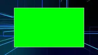 Abstract Digital Animated Background Geometry Lines With Dashes And Glow Green Screen