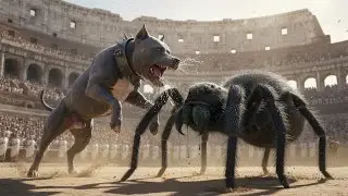 EPIC ANIMAL BATTLE: Pitbull vs Giant Spider in the Roman Colosseum - WILDCRAFT COMBAT