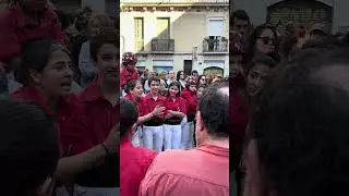 Vibrant Moments with Els Castellers de Barcelona in Gr&agrave;cia | Catalan Tradition 2024