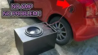 Я попробовал установить ОГРОМНЫЙ сабвуфер без усилителя