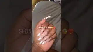Stick on nails from shein #stickonnails #youtubeshorts