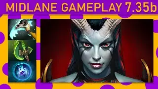 ⭐PiPi Queen of Pain 15+ Kills! Mid Gameplay 7.35b - Dota 2 Top MMR