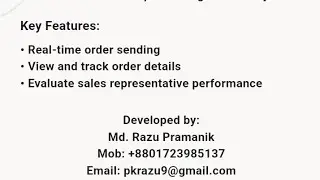 Real Time Order  Sending Apps for small,medium & large company(marketing & sales) base