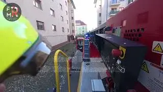 Pożar na balkonie Ożarów Mazowiecki Strażacka. film z Marca 2025