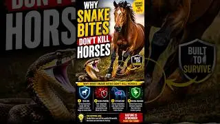 Why Snake Bites Don't Kill Horses #snake #venom #horse #snakebite