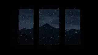 Realistic Snow Window View at Night &ndash; Mountain Sleep Ambience (Projector Friendly)