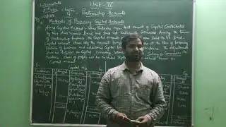 Preparation of Partners Capital Accounts - Fixed Capital Method