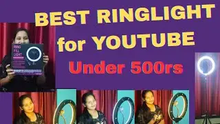 Best Ring Light Under ₹500 for YouTube Videos | Budget Friendly Ring Light Review in Telugu
