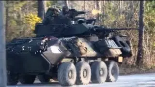 Dutch and US Marines launch LAV assault