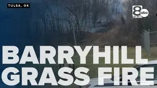 Crews respond to grass fire in Berryhill Area near W 21st St South and S 33rd W Ave