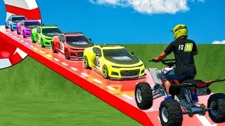 SUPER TRANSPORT COPS CAMARO, CHEVROLET 4X4 & AMAROK WITH MACK TRUCK! Farming Simulator 25