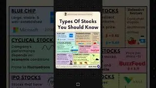 Types of stock you should know #stockmarket #money #portfolioreview