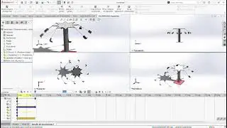 Simulaci&oacute;n en la dimensi&oacute;n del movimiento circular en solidworks