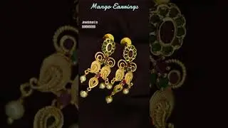 Elegant Gold Plated Mango Earrings - Perfect for Everyday Wear