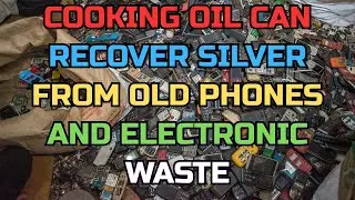 COOKING OIL CAN RECOVER SILVER FROM OLD PHONES AND ELECTRONIC WASTE