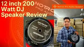 Notrox Pro Audio 12 inch 200 watt DJ Speaker Review with sound Testing
