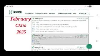 February Ceus Answer's 2025 | February AAPC Ceus 2025 |  February CPC Ceus 2025
