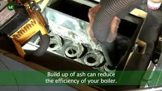 Servicing a biomass boiler