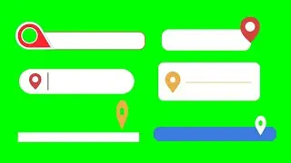 Location icon  Green screen  |  news graphics