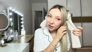 Curly hair at home using socks