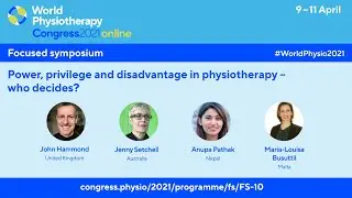 John Hammond on the #WorldPhysio2021​​ session on Power, privilege and disadvantage
