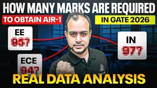 How many marks are required for AIR-1 | GATE 2026&nbsp;|&nbsp;EE/ECE/IN | Real&nbsp;Data&nbsp;Analysis | Ankit Goyal