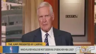 JERRY WEST TALKING ABOUT NBA LOGO ! / PAULP
