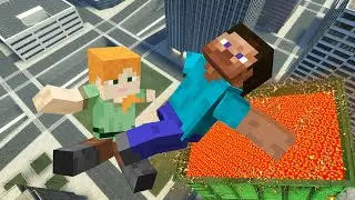 Epic Falls & Fails, Ragdoll Mod, Funny Test - Minecraft [Gmod] #310