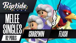 Grab2Win (Ice Climbers) vs Flash (Falco) - Melee Singles Round 2 Pools - Riptide 2023