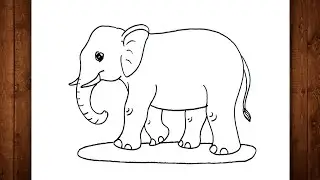 Elephant Drawing / Elephant Drawing Easy / How To Draw Elephant 