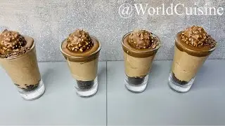 Ferrero Rocher Dessert Shooters | Easy Nutella Dessert Cups | Recipes By World Cuisine