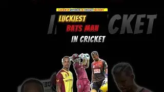 LUCKIEST BATSMAN IN CRICKET HISTORY #trending #shorts #viralshort
