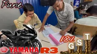 Pune में Yamaha R3 Booking finally done | Lucky x1 vlog