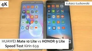 HUAWEI Mate 10 Lite vs HONOR 9 Lite ❗❗❗ | Speed Test | Kirin 659