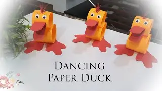 Easy paper duck/ dancing Paper duck/how to make a paper duck/paper duck for kids