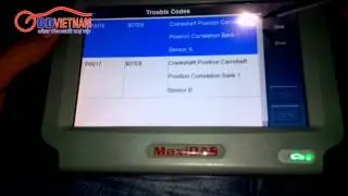 Autel MaxiDAS DS708 đọc lỗi P0016 & P0017 Camshaft Position Sensor Mercedes