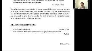 DISCIPLESHIP TRAINING PROGRAM | CARECELL | CHAPTER 10 WITNESS