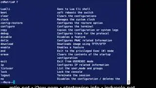 Cambium cnMatrix quick peek at the command line