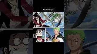 Two blades. One legend ! COMMENT WHO WILL WIN THIS #OnePiece #Zoro #Mihawk #GreatestSwordsman #viral