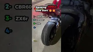 Ranking the Best 600cc Superbike Cold Starts! 🔥 Which One Wins?  #automobile #yamahar6 #bikelife