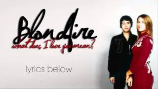 Blondfire - What Does I Love You Mean (With Lyrics)