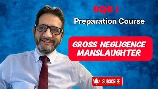 Gross Negligence Manslaughter - Criminal Law Class