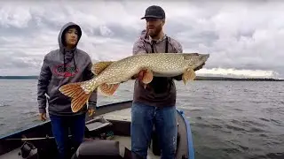 Part 2 of 2 | The Search for Trophy Pike | Northern Pike Fishing on a Large Body of Water