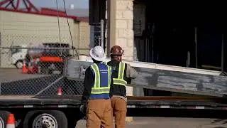 Out With the Old | Crane-Assisted Signage Removal at Freeman Jet Center