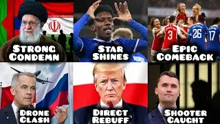 Canada vs Russia, Charlie Kirk Shooting, G7 vs Iran, Poland Drone Clash & Sports @AkNews1176 #news