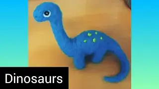 Needle Felted Dinosaurs