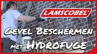 Gevel beschermen tegen regendoorslag met Hydrofuge