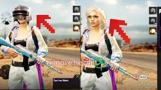 How to remove helmet without removing helmet skin in lobby , in pubg mobile, 💯 percent working.
